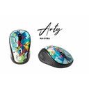 Mouse Naceb Óptico Arty Inalámbrico USB 1000DPI Multicolor