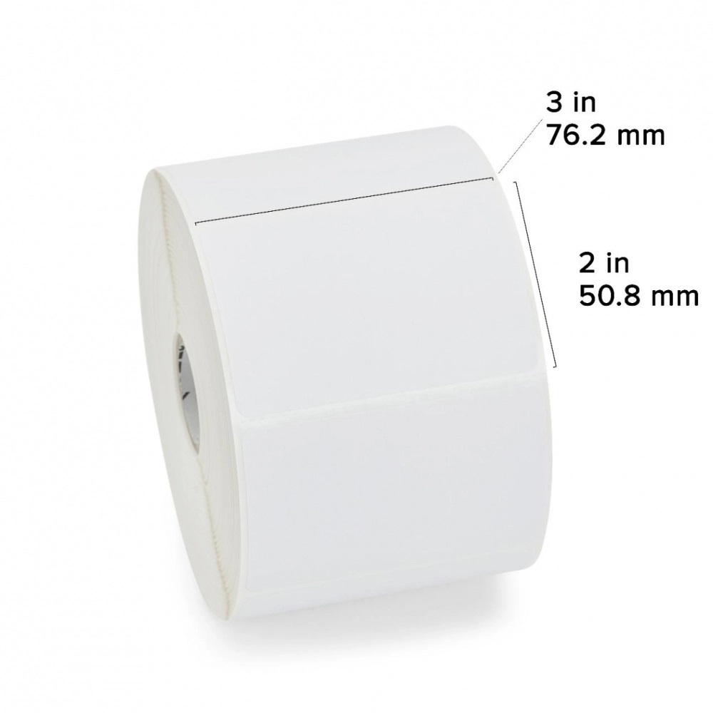 Rollo de Etiqueta de 3''x2'' Zebra Z-Perform 2000D Blanco 1240 Etiquetas 6 Rollos