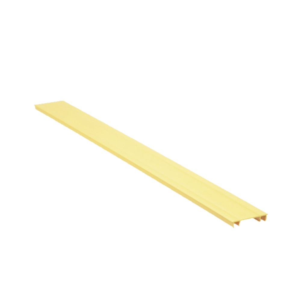 Tapa para Canaleta Ranurada Tipo H de 2'' de Ancho 1828.8mm de Largo Color Amarillo