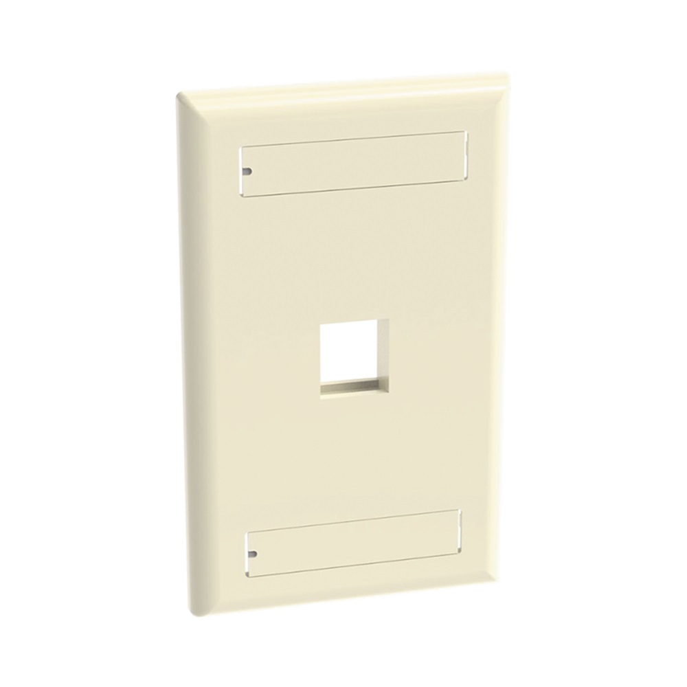 Placa De Pared Vertical Salida Para 1 PuertoPanduit Keystone Con Espacios Para Etiquetas