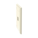 Placa De Pared Vertical Salida Para 1 PuertoPanduit Keystone Con Espacios Para Etiquetas