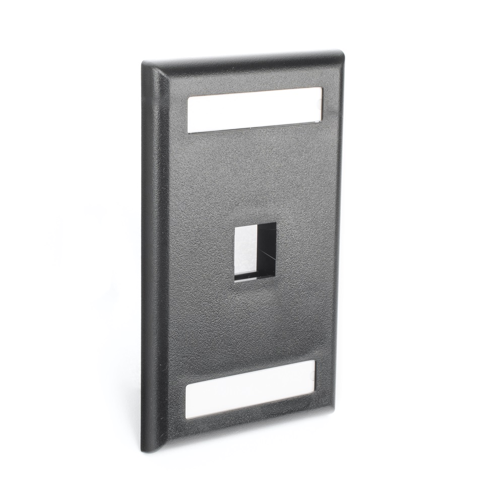 Placa De Pared Vertical Panduit Salida Para 1 Puerto Keystone Con Espacios Para Etiquetas