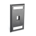 Placa De Pared Vertical Panduit Salida Para 1 Puerto Keystone Con Espacios Para Etiquetas