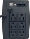 No Break Con Regulador Integrado 750VA 375WATTS 6 Tomas Reguladas Y Respaldadas TIPO NEMA 5-15R Software De Monitoreo