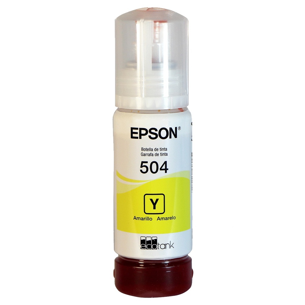 Tinta Epson Original T504 70ml EcoTank L4150/L4160 Color Amarillo