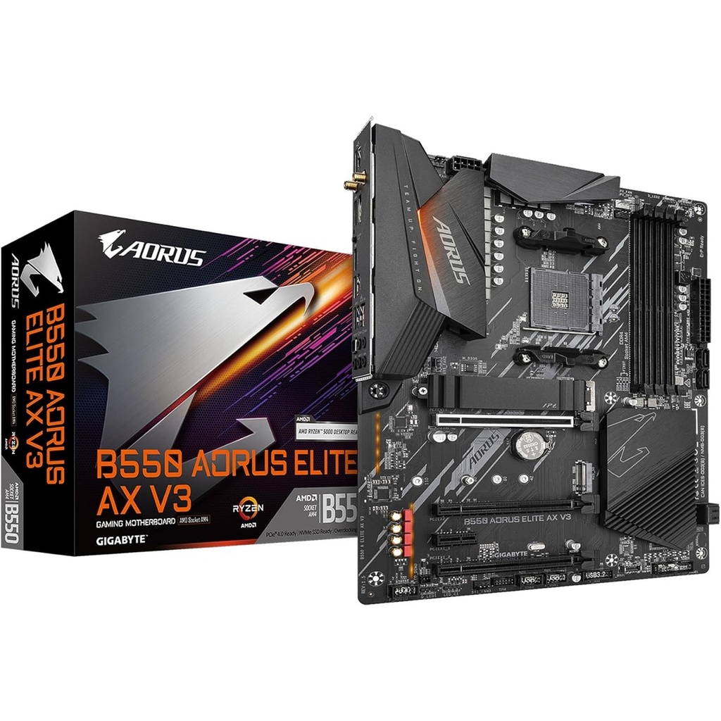 Tarjeta Madre Gigabyte B550 Aorus Elite Ax V3 Socket Am4, Pcie 4.0