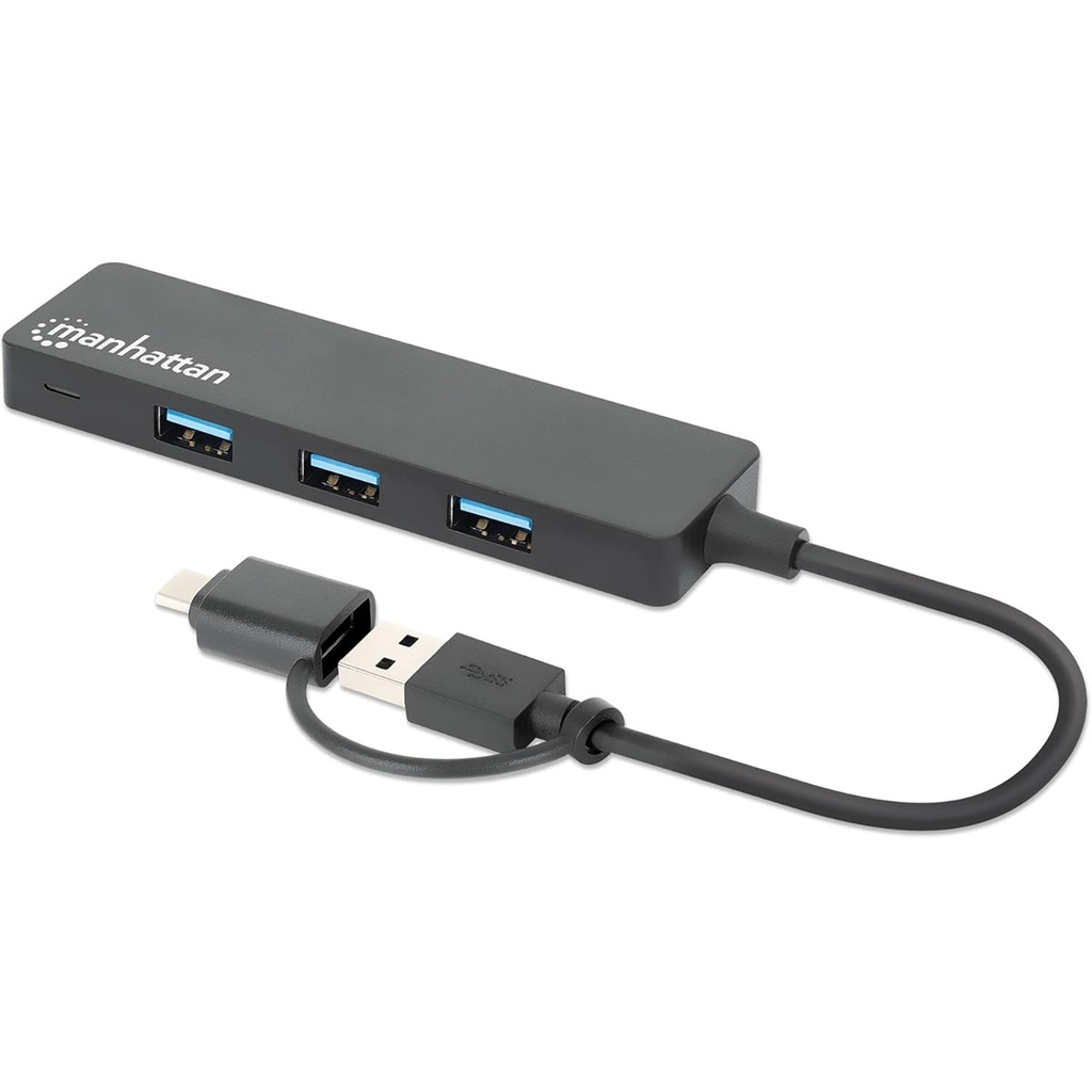 Docking Station USB Manhattan 180863 Hub USB C/USB A - USB A 3.1 5 Gbit/s