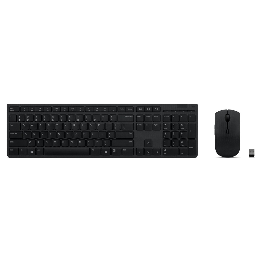 Kit De Teclado Y Mouse Profesional Lenovo 4X31K03954 Inalambricos Recargables 