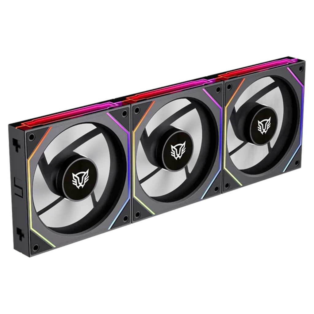 Kit 3 Ventiladores Balam Rush EOLOX LINK EXL95 Legend Series ARGB 120mm 800-1800 RPM 47.2 CFM