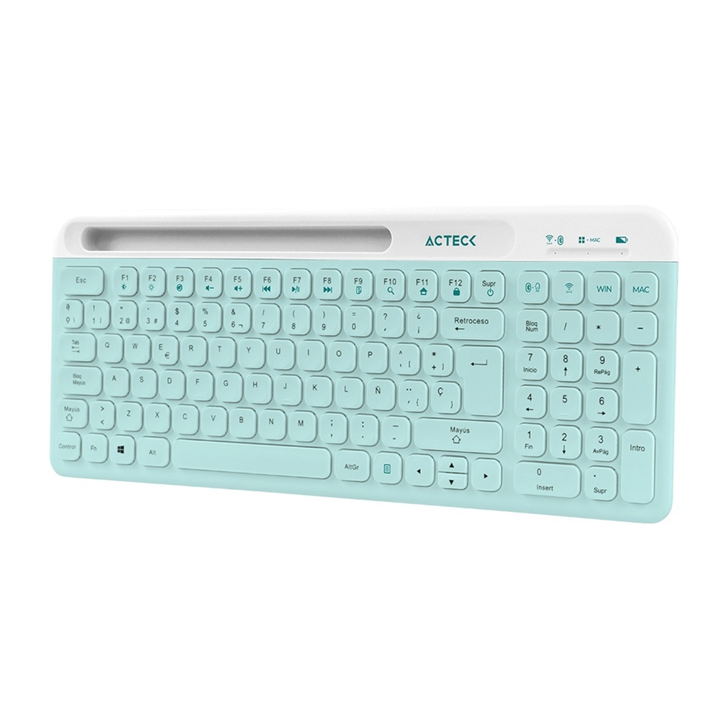 Kit teclado y mouse  creator vituos silk mk720 acteck elite series teclado y mouse inalámbrico 2.4mhz - alcance 10m
