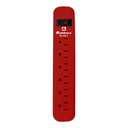 Supresor Rojo Koblenz SS-300-C 300 Joules 6 Contactos Aterrizados Switch On/Off 