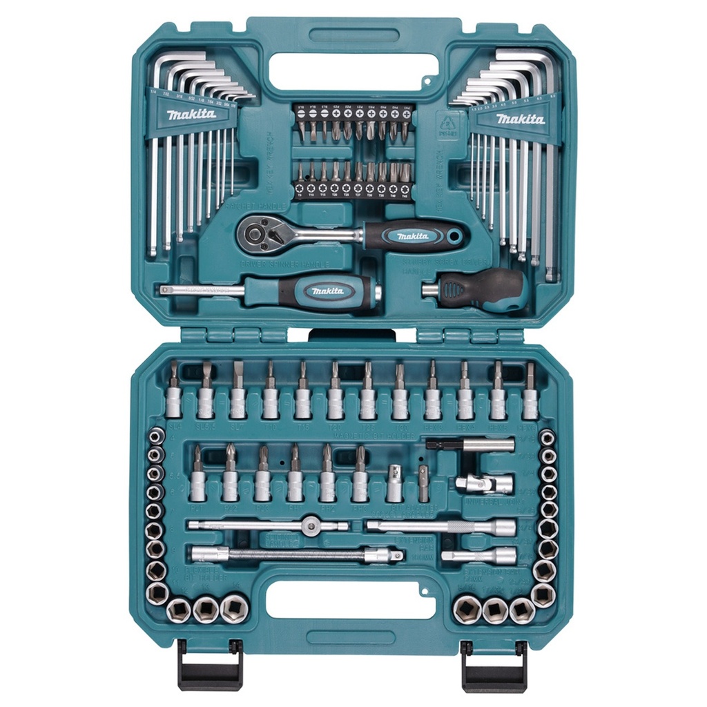 Caja de Herramientas Makita E-15752 5 Compartimentos 91 Piezas