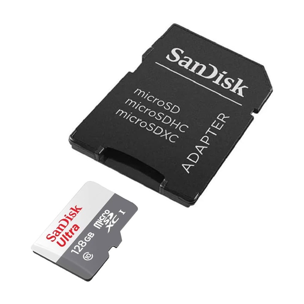 Memoria Flash SanDisk Ultra 128GB MicroSDXC UHS-I Clase 10 Con Adaptador