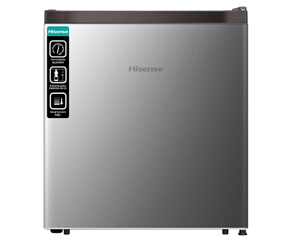 Frigobar hisense 1.6 pies color plata
