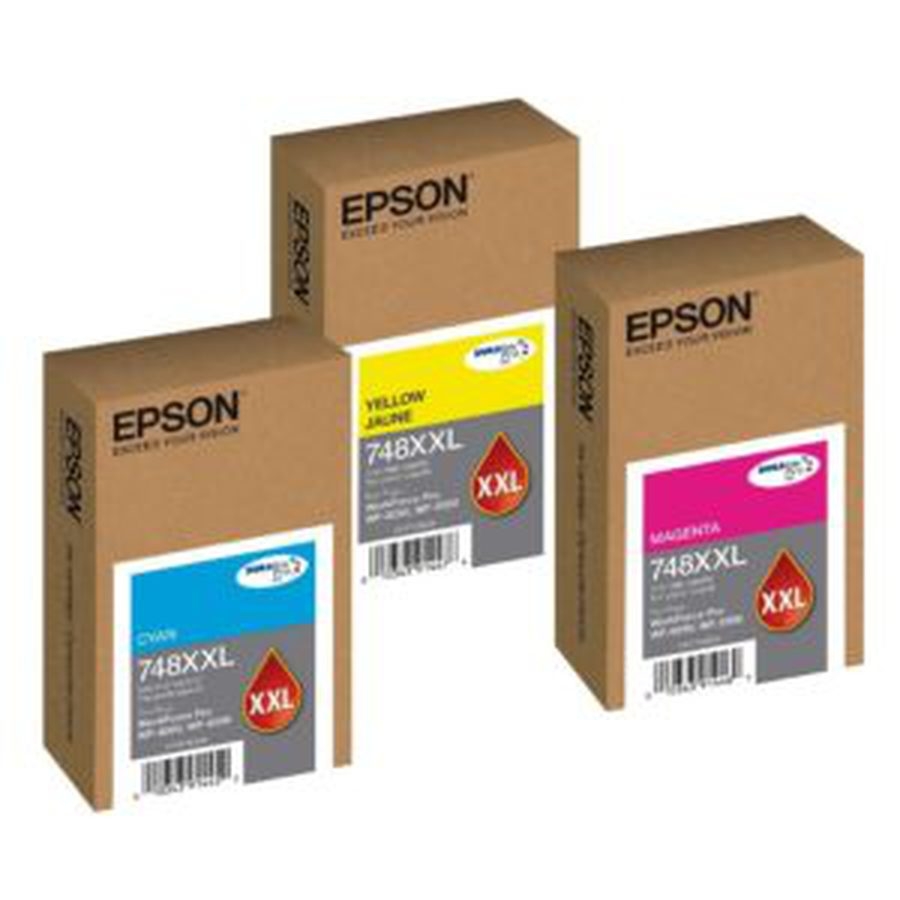 Cartucho epson modelo t748xxl cyan, para wf-6090, wf-6590, alta capacidad