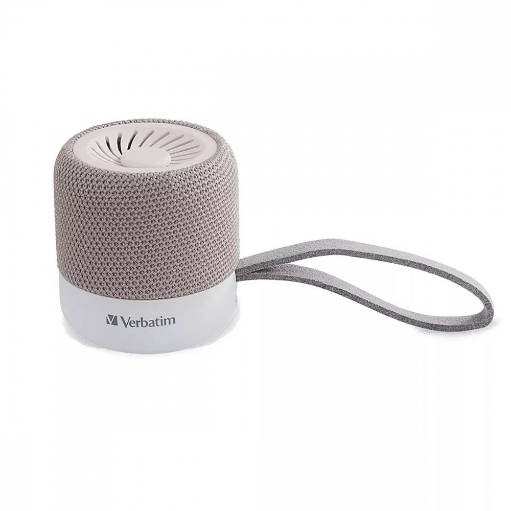 Mini altavoz verbatim inalámbrico bluetooth color blanco