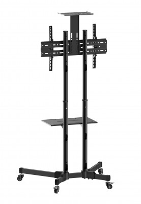 Soporte de piso móvil para tv ovaltech ovtv-ca3770 - 50 kg