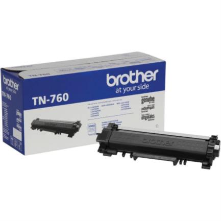 Tóner Brother TN760 Negro 3000 Páginas