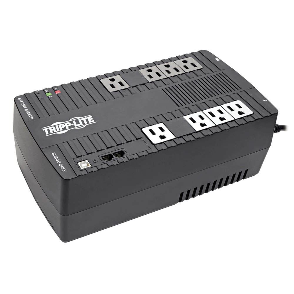 Tripp Lite AVR700U UPS/No Break Serie AVR de 700VA 350W 120V Interactive Ultracompacto con USB RJ11, 8 Contactos