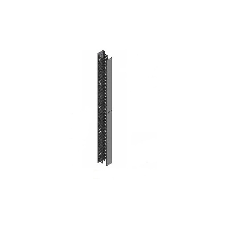 Organizador vertical con tapa belden vcmfdr4x4 - negro