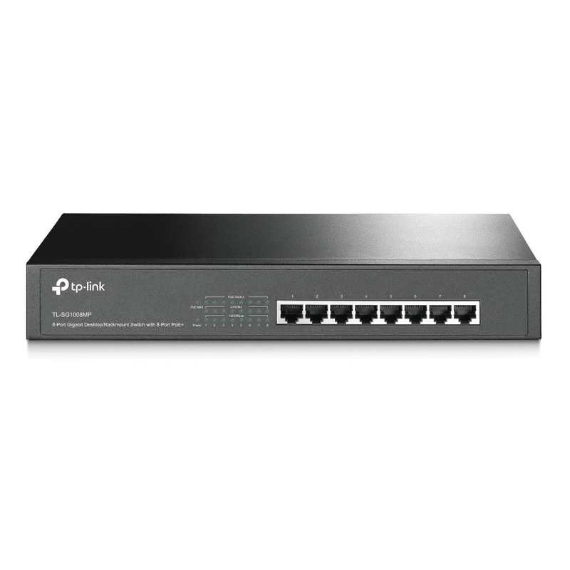 Switch TP-Link Gigabit Ethernet SG1008MP 8 Puertos 10/100/1000Mbps 16 Gbit/s 4000 Entradas No Administrable