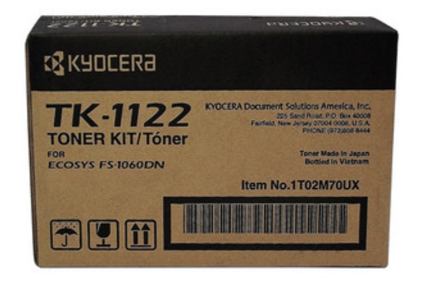 Cartucho De Tóner Kyocera Negro Tk-1122 3,000 Páginas