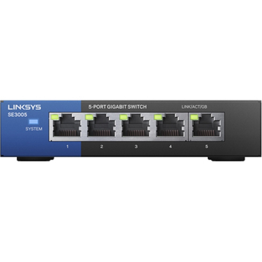 Switch Linksys Gigabit Ethernet SE3005 5 Puertos No Administrable