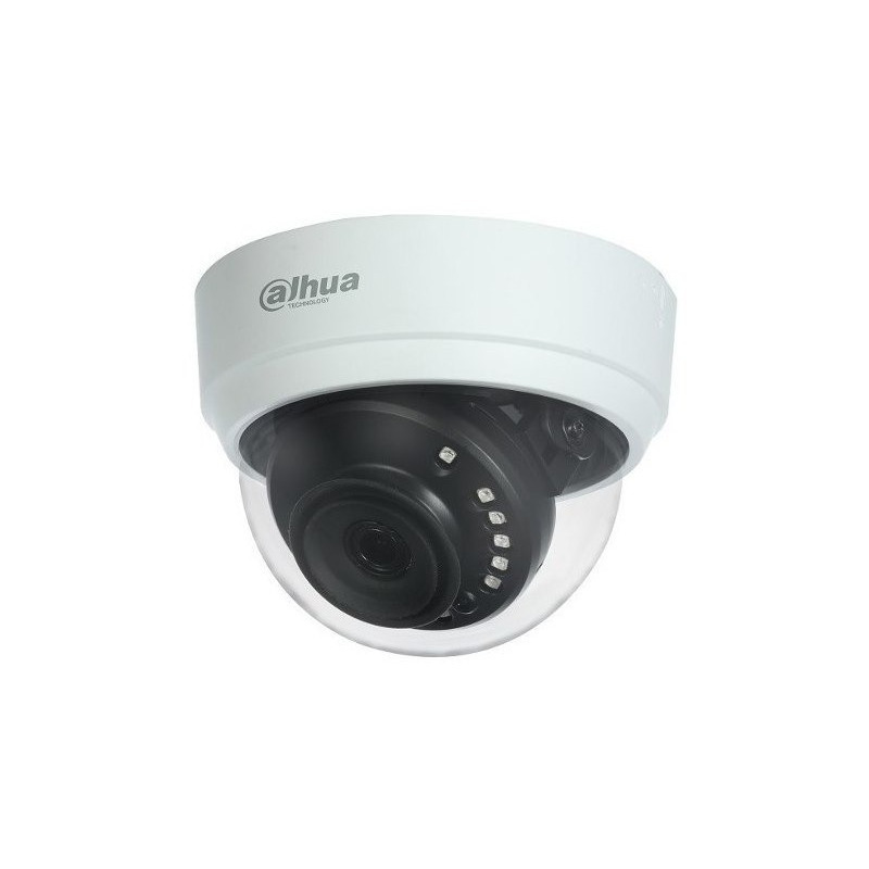 Camara domo dahua d1a2128 cooper hdcvi 1080p lente 2.8mm interior ir 20 mts cvi tvi cvbs ahd