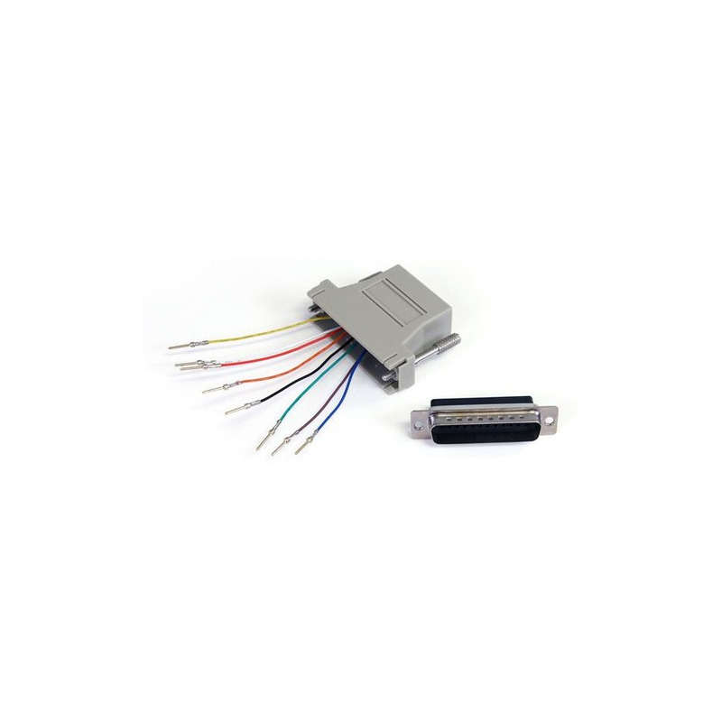 Adaptador convertidor modular serial db25 a rj45 macho a hembra - startech.com mod. gc258mf