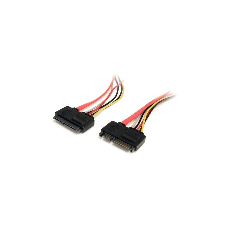 Cable de 30cm de extensión sata de 22 pines - serial ata macho - sata hembra - startech.com mod. sata22pext