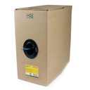 Rollo bobina de 304.8m de cable de red sólido bulk a granel utp cat6 azul certificado cmr (riser) rj45 - startech.com mod. wir6c