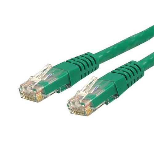 Cable de red 10.6m categoría cat6 utp rj45 gigabit ethernet etl - patch moldeado - verde - startech.com mod. c6patch35gn