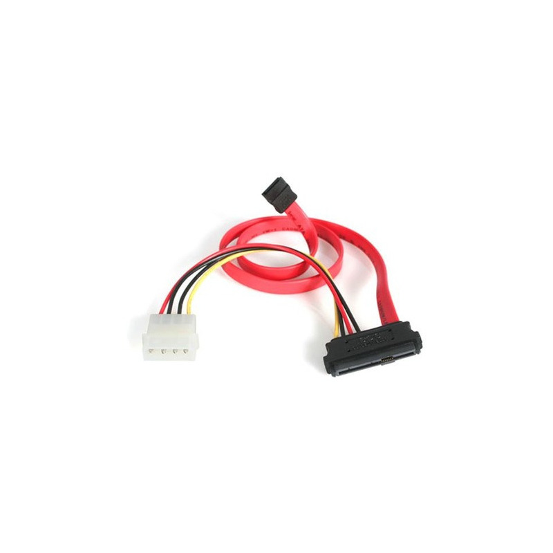 Adaptador cable divisor sas de 29 pines sff-8482 a molex y sata - 1x sata - 1x macho lp4 - 1x sas - sff8482 - startech.com mod. 