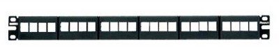 Panel de parcheo panduit nkfp24y - negro