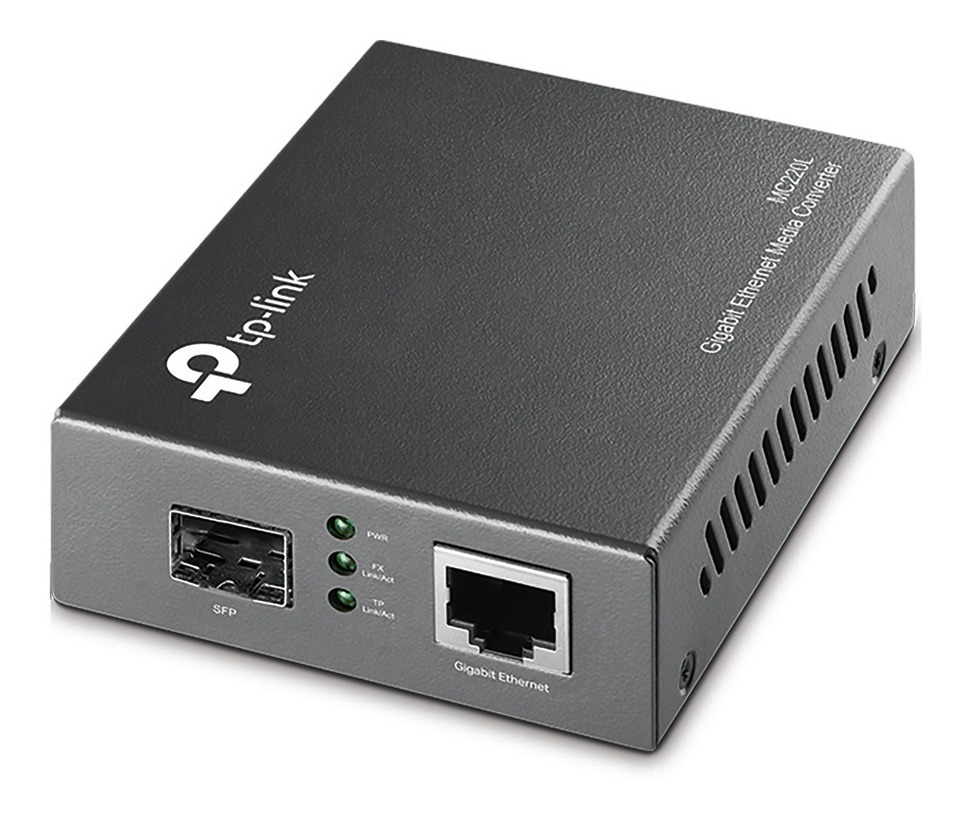 Convertidor de medios tp-link 10km mono 500mts multi-modo giga mc 220l