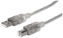 Cable de Alta Velocidad USB 2.0 Manhattan USB A Macho - USB B Macho 3 Metros