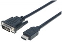 Cable video Hdmi Manhattan Dvi D m-m 3.0m