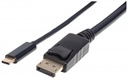 Cable USB Manhattan 152464 USB C Macho - DisplayPort Macho 2 Metros