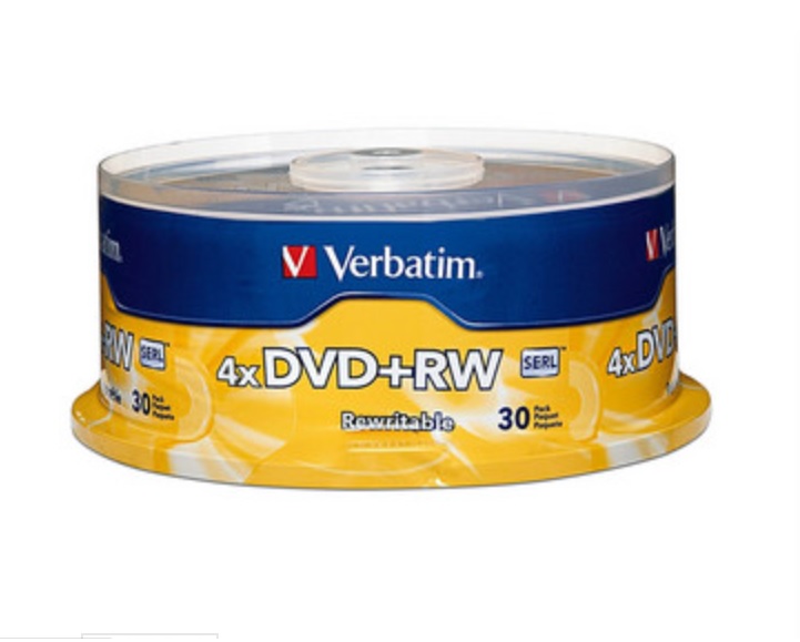 Paquete De 30 DVD+RW Verbatim VB94834 De 4.7 GB 8x