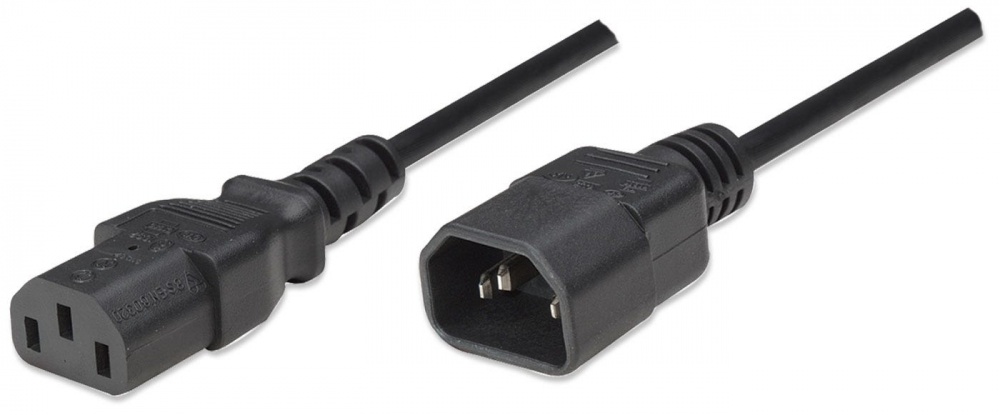 Cable de corriente manhattan monitor a cpu 1.8m 301152