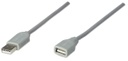 Cable Manhattan USB A Macho - USB A Hembra 4.5 Metros