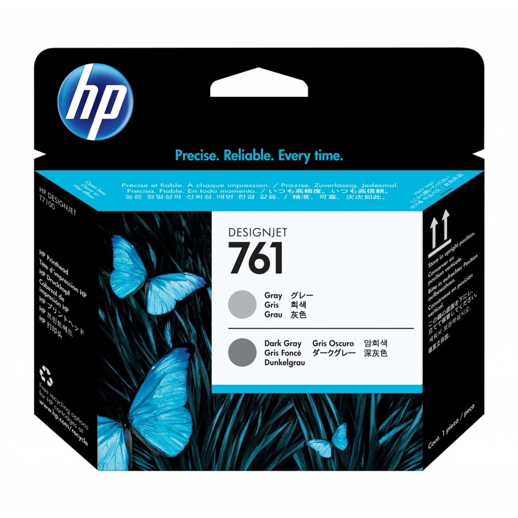 Cabezal De Impresion HP 761 Gris/Gris Obscuro 400ml