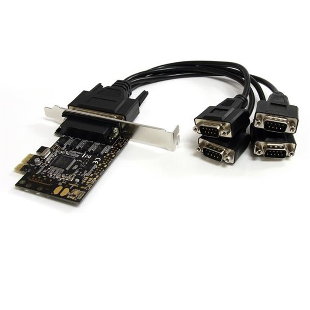 Tarjeta PCI Express StarTech PEX4S553B Alámbrico Con 4 Puertos RS232 Con Cable Multiconector