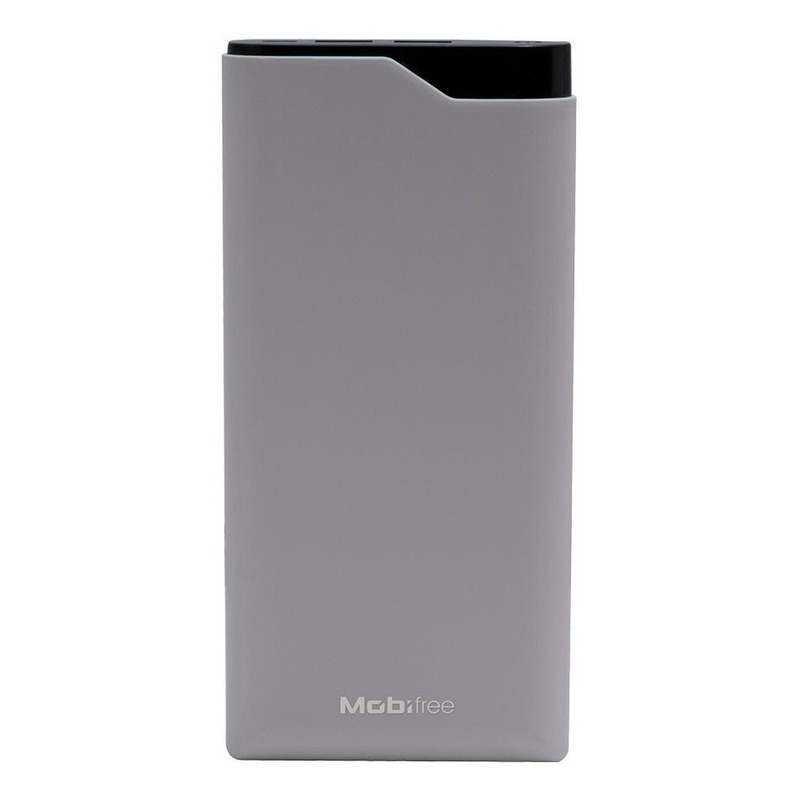 Cargador portátil mobifree power bank 10000 mah - gris