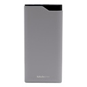 Cargador portátil mobifree power bank 10000 mah - gris
