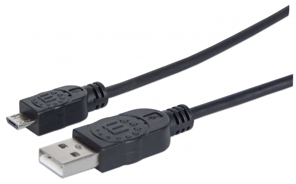 Cable USB Manhattan 307178 USB A Macho - USB Micro B 1.8 Metros
