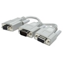Cable VGA 1 Hembra 2 Machos DH15 en Y Manhattan 328302