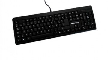 Teclado Alámbrico Techzone Conexión Usb Diseño Ergonómico Español Color Negro