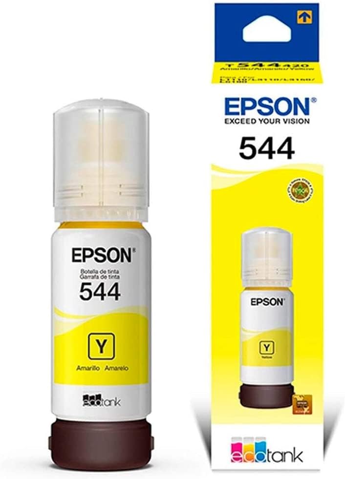 Botella de Tinta Epson T544 Amarilla T544420-AL L3110 L3150 L5190