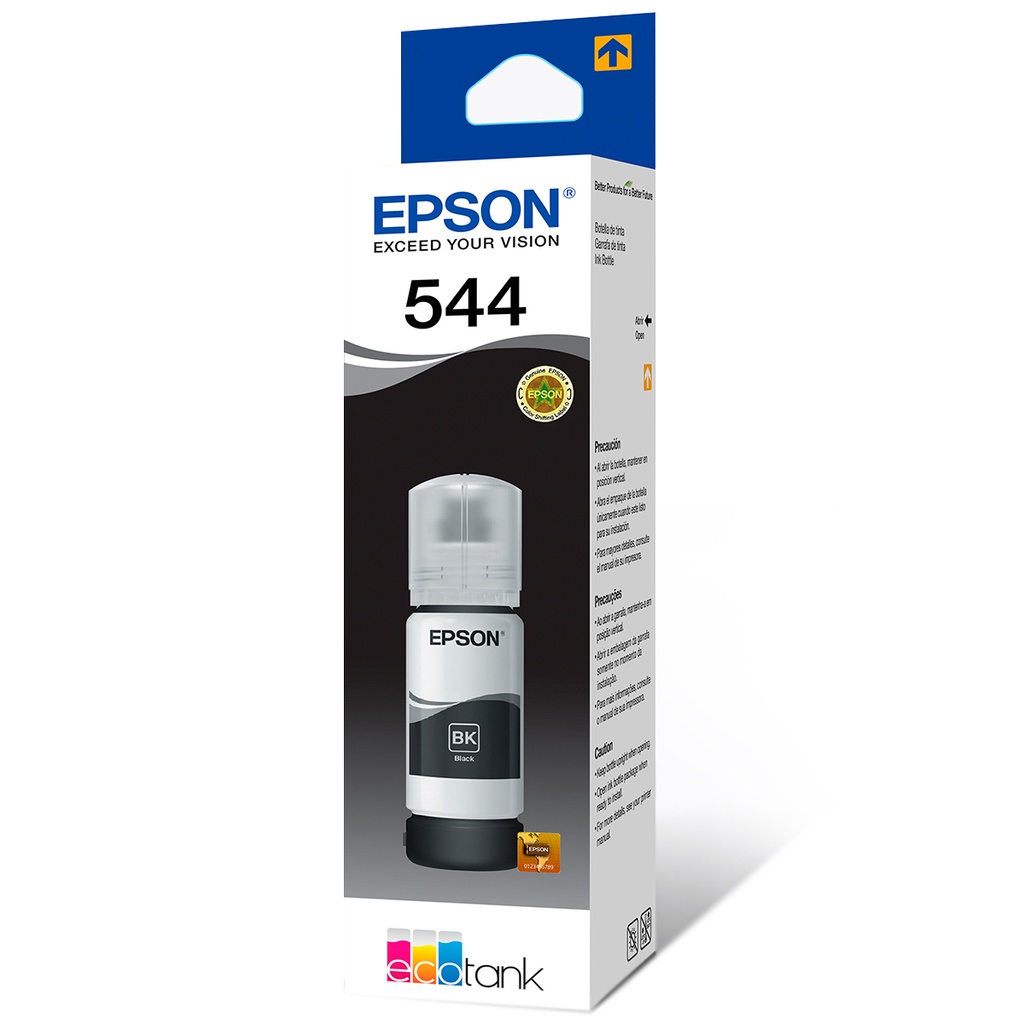 Tanque de Tinta Epson T544 Negro 65ml 4500 Páginas
